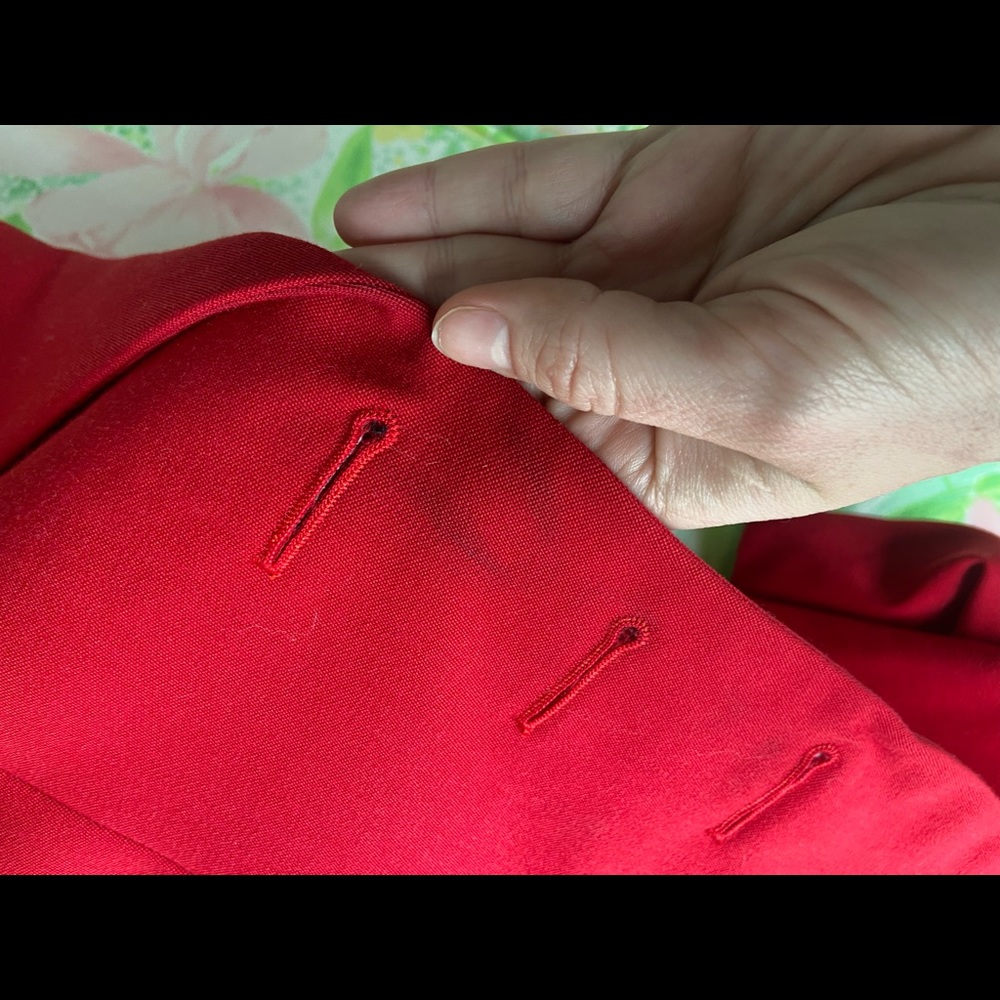 YVES SAINT LAURENT Vintage Red Blazer - Picture 12 of 13